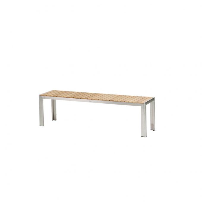 Diamond Garden Capri Bank 160 cm Edelstahl/Teak