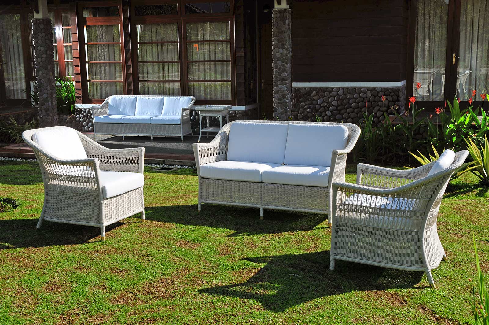 Sofa 2 Sitzplätze Toscana weiß