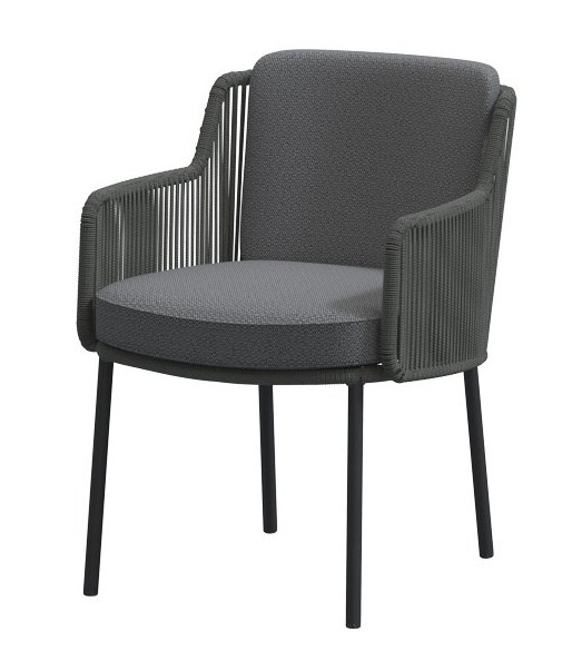 4Seasons Outdoor Bernini Dining Sessel Platinum Rope