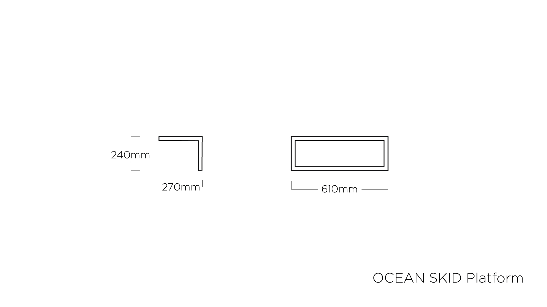 Kettler OCEAN SKID PLATFORM Universal Ablage, anthrazit/ Teak, Aluminium