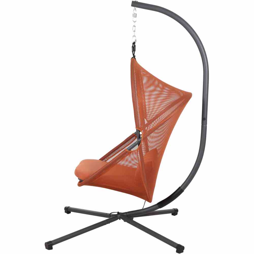 Siena Garden YOBAYA Hängesessel Stahl matt-anthrazit/relaxed red