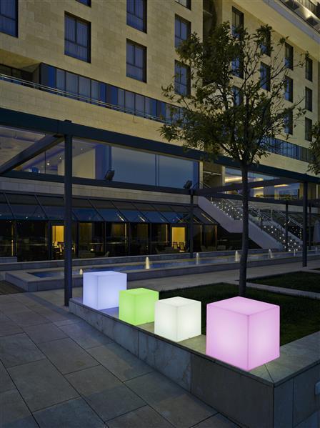 Deko-Leuchte Cuby 45 Solar Smarttech (Solar+Wiederaufladbarer Akku)