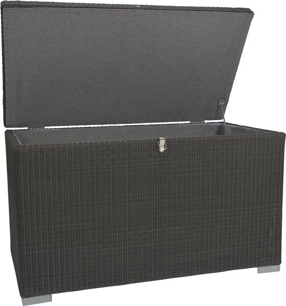 Stern Kissenbox 147x80x88 cm mit Geflecht basaltgrau