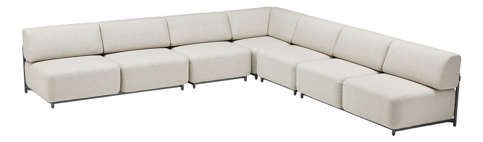 KETTLER Tribe Lounge Set anthrazit matt/Boucle 5-teilig