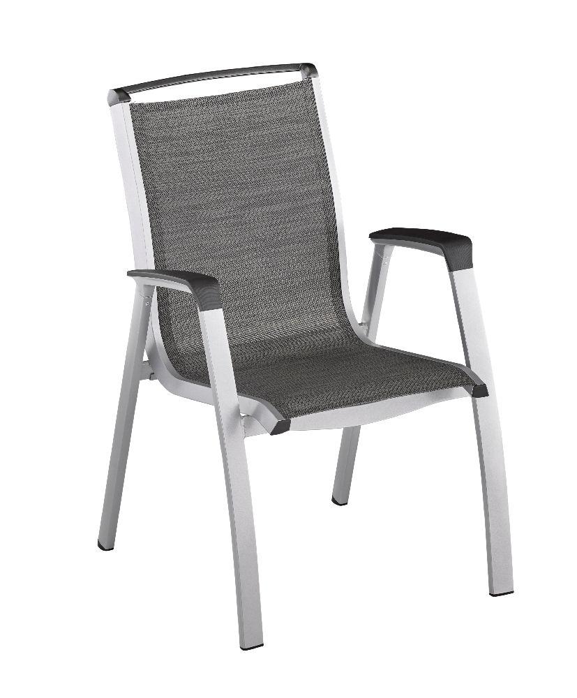 KETTLER Forma II Tischset 8 teilig Silber/Graphit